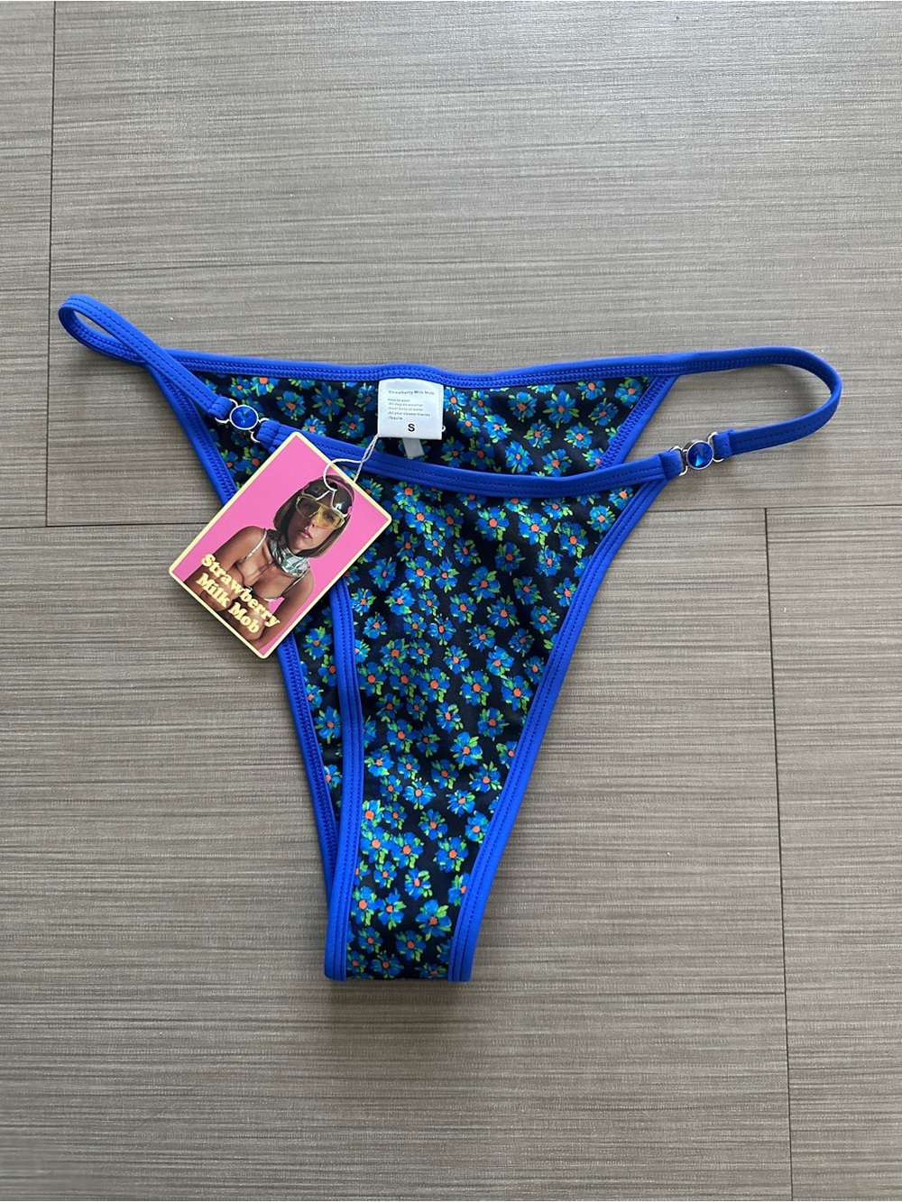 NWT Strawberry Milk Mob Bermuda Bikini Bottom